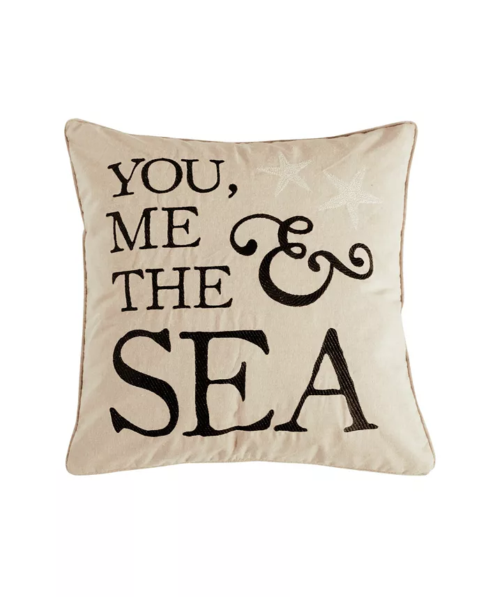 Levtex Home Cerralvo Embroidered Decorative Pillow， 18