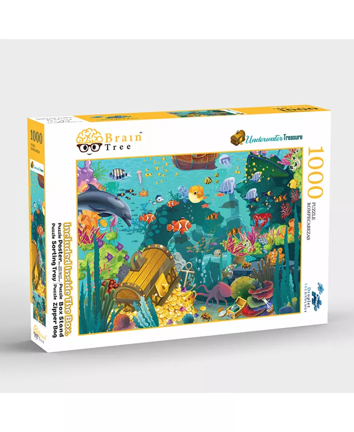 Brain Tree Games Underwater Treasure 1000 Piece Puzzle