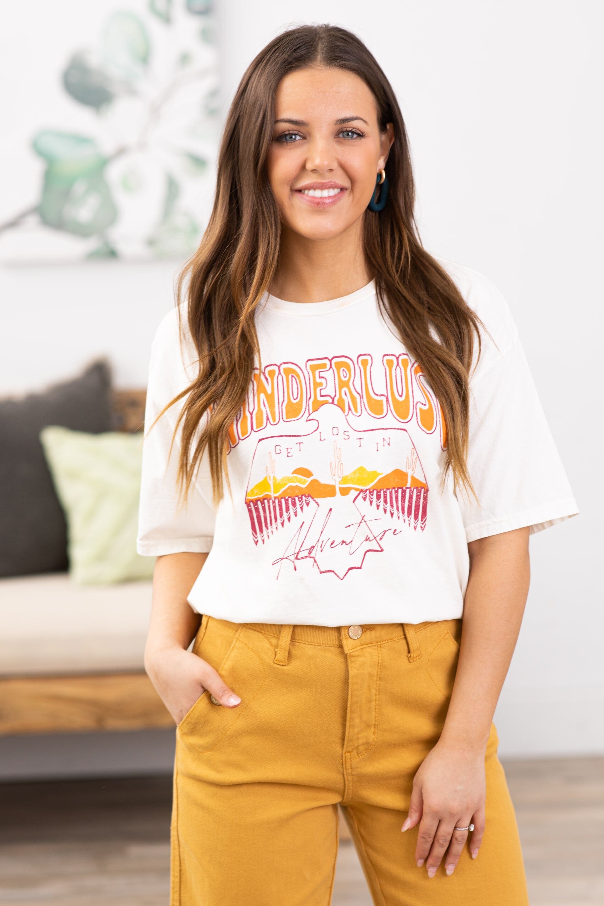 Ivory Get Lost In Adventure Graphic Tee