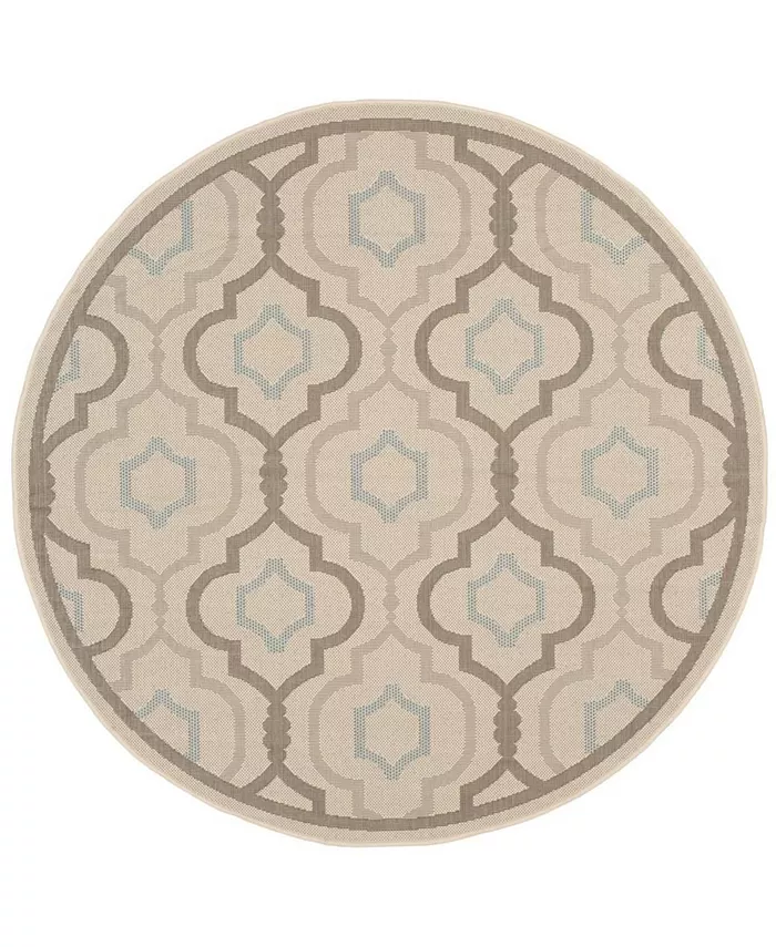 Safavieh Courtyard Beige and Dark Beige 7'10