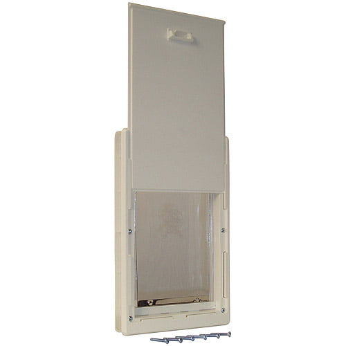 Ideal Pet Products Thermoplastic Dog Door， Off White， Small， 10.62