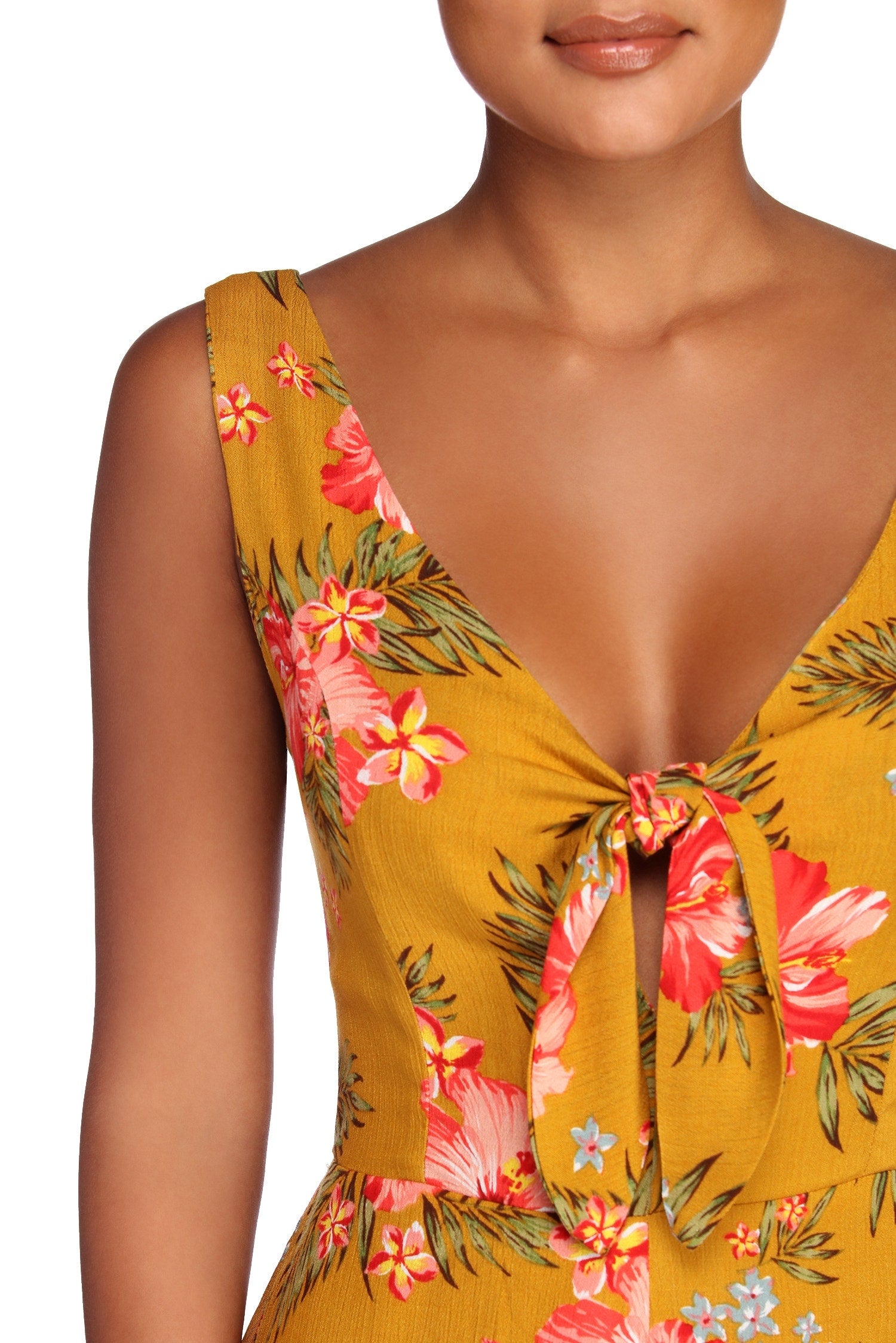 Tropical Floral Escape Romper