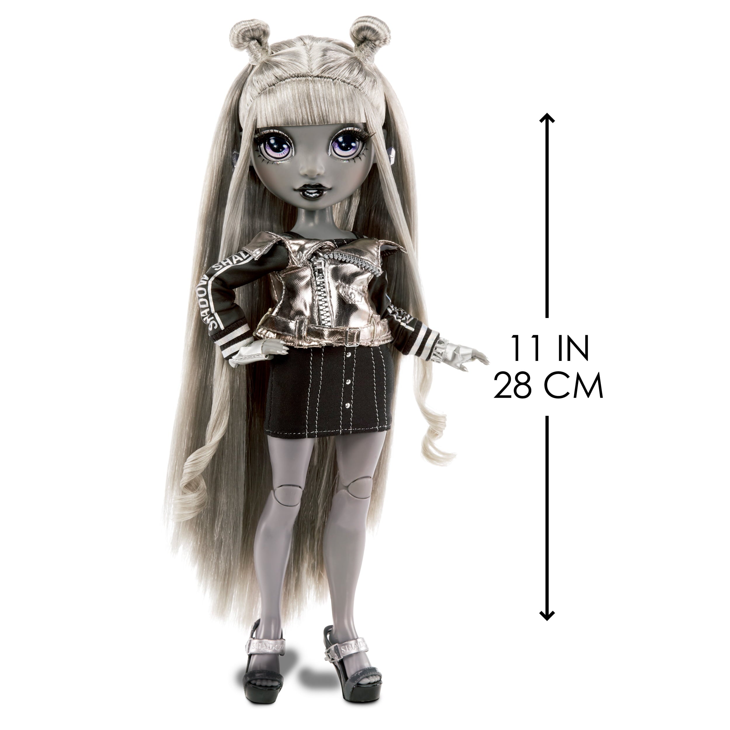 Shadow High Series 1 Luna Madison- Grayscale Fashion Doll. 2 Metallic Grey Designer Outfits to Mix & Match with Accessories, Great Gift for Kids 6-12 Years Old and Collectors