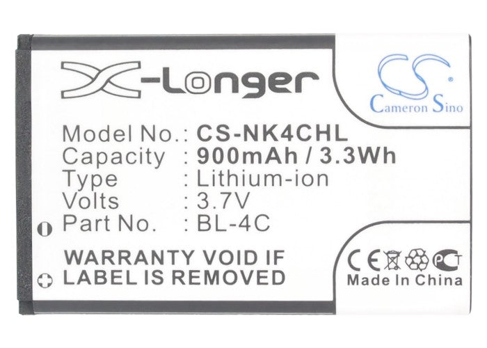 BLU Charleston Click Cli Black Mobile Phone 900mAh Replacement Battery BatteryClerkcom Mobile Phone