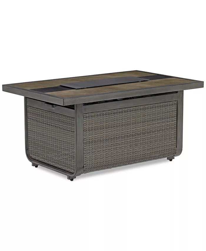 Agio Ellsworth Outdoor Rectangular Fire Pit， Created for Macy's