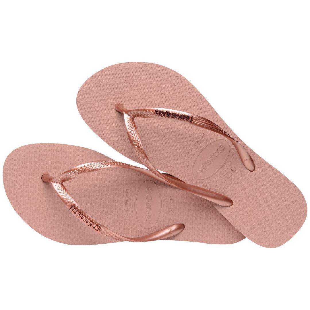 Chinelo Havaianas Slim Logo Metallic
