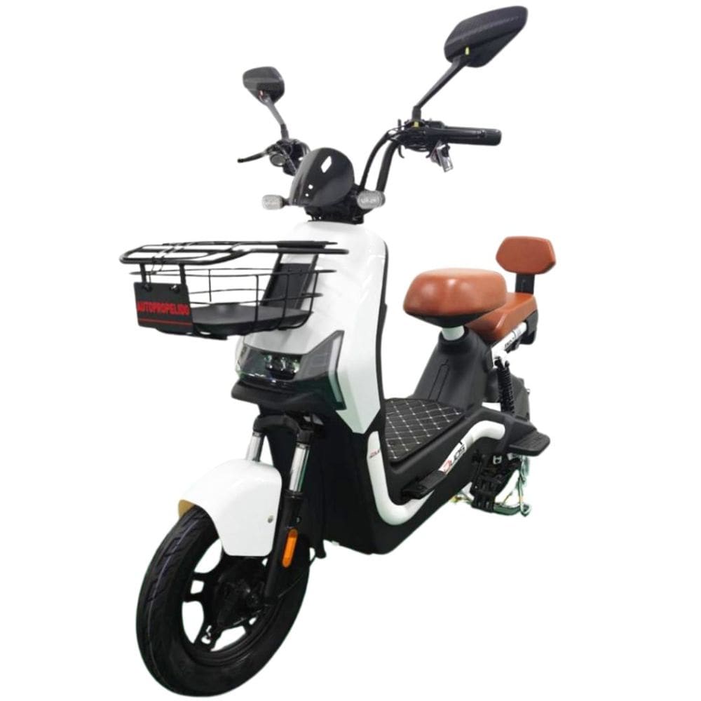 Bicicleta Scooter Elétrica 800W Eko-7 Alarme Entrada USB Duos Branca