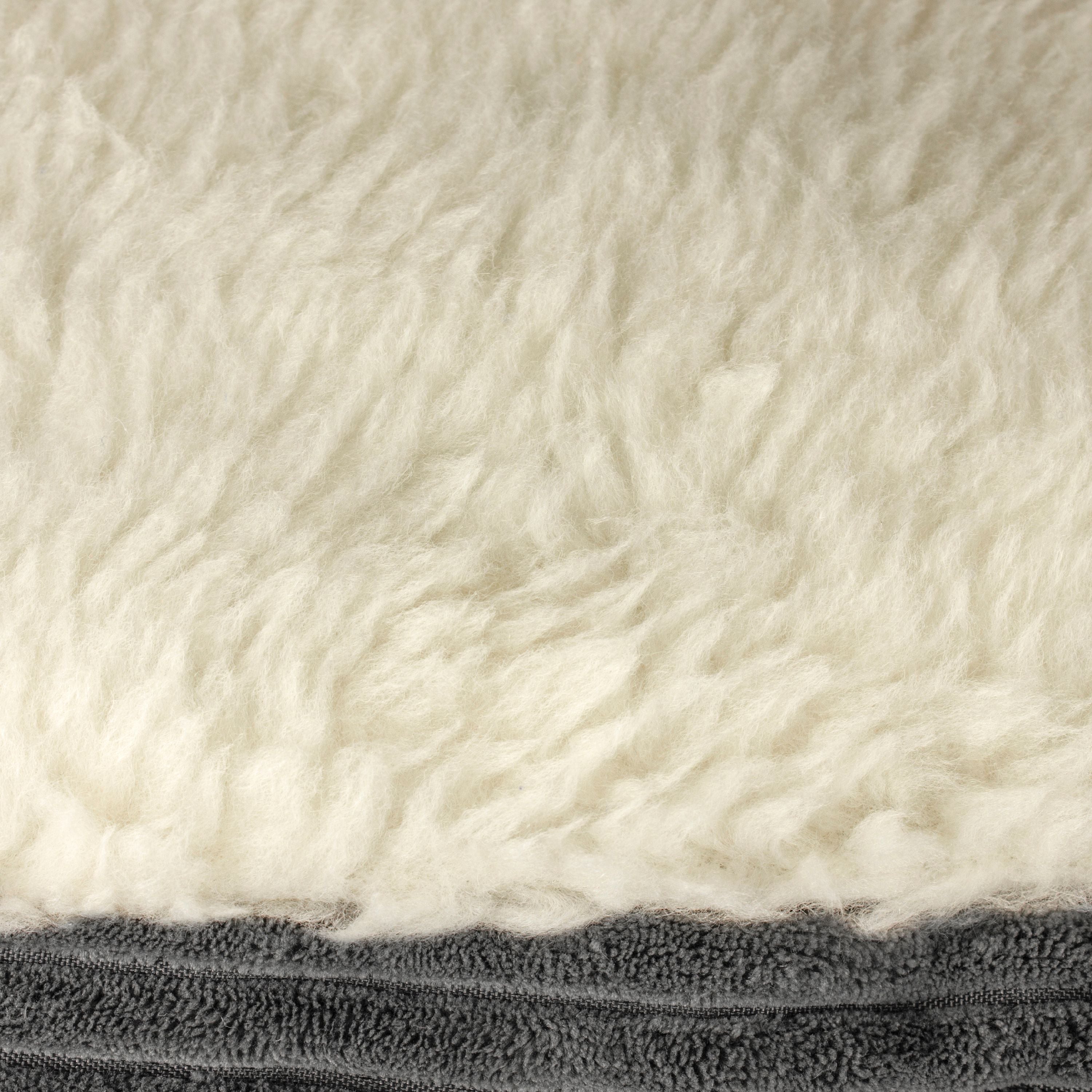 Precious Tails Plush Corduroy And Sherpa Lined Pet Dog Bed