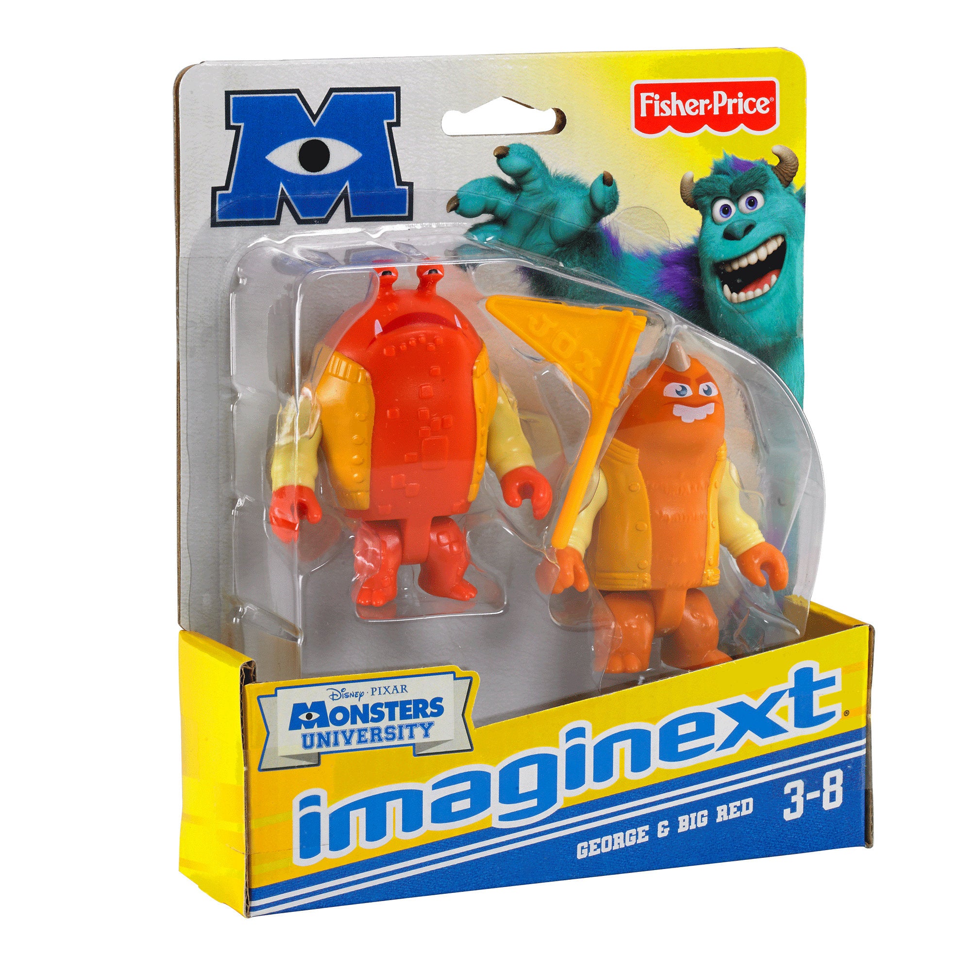 Fisher-Price Disney Pixar Monsters University Imaginext George and Big Red Action Figures