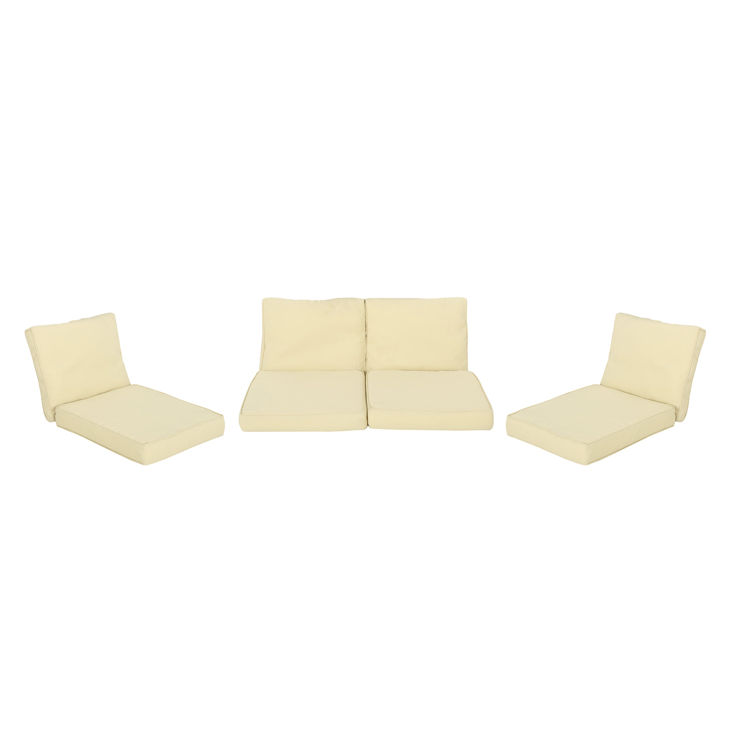 Atiyah Outdoor Water Resistant Fabric Loveseat and Club Chair Cushions