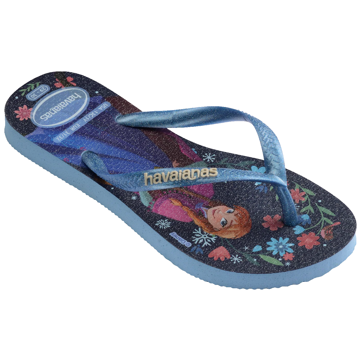 Chinelo Havaianas Infantil Slim Princesas Frozen