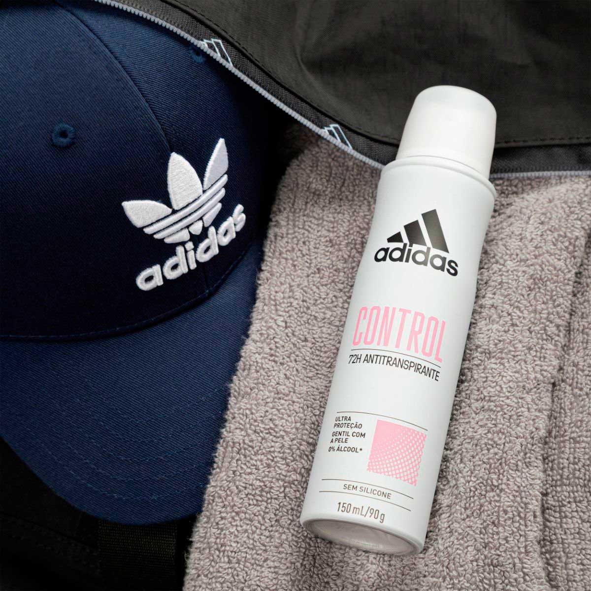 Desodorante Adidas Feminino Aerossol Antitranspirante Control 150ml