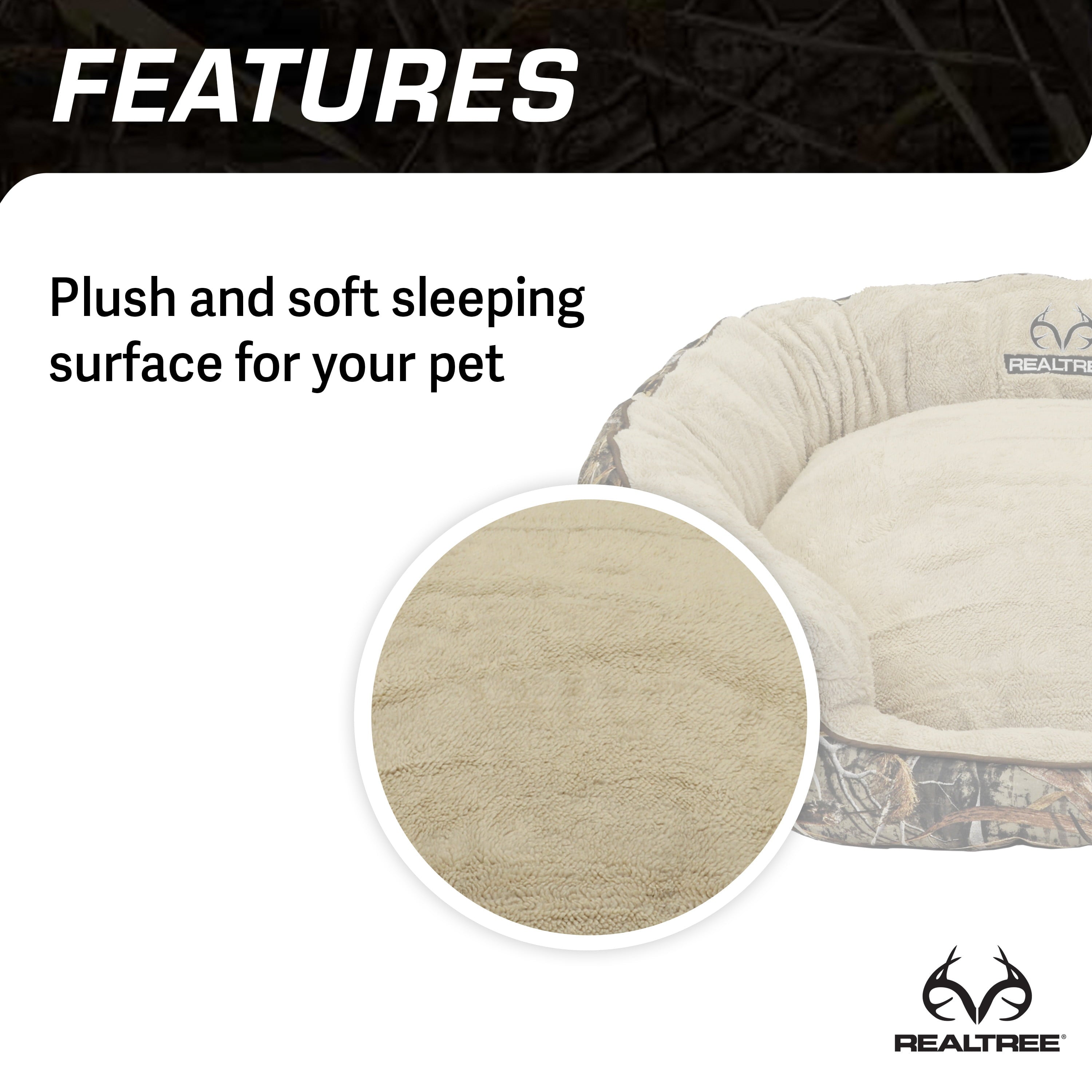 Realtree Edge(R) Camo Bolster Bed - Brown