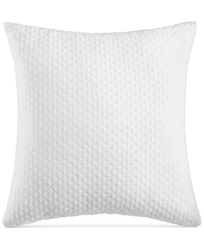 Charter Club Diamond Dot 300 Thread Count Cotton Decorative Pillow， 18