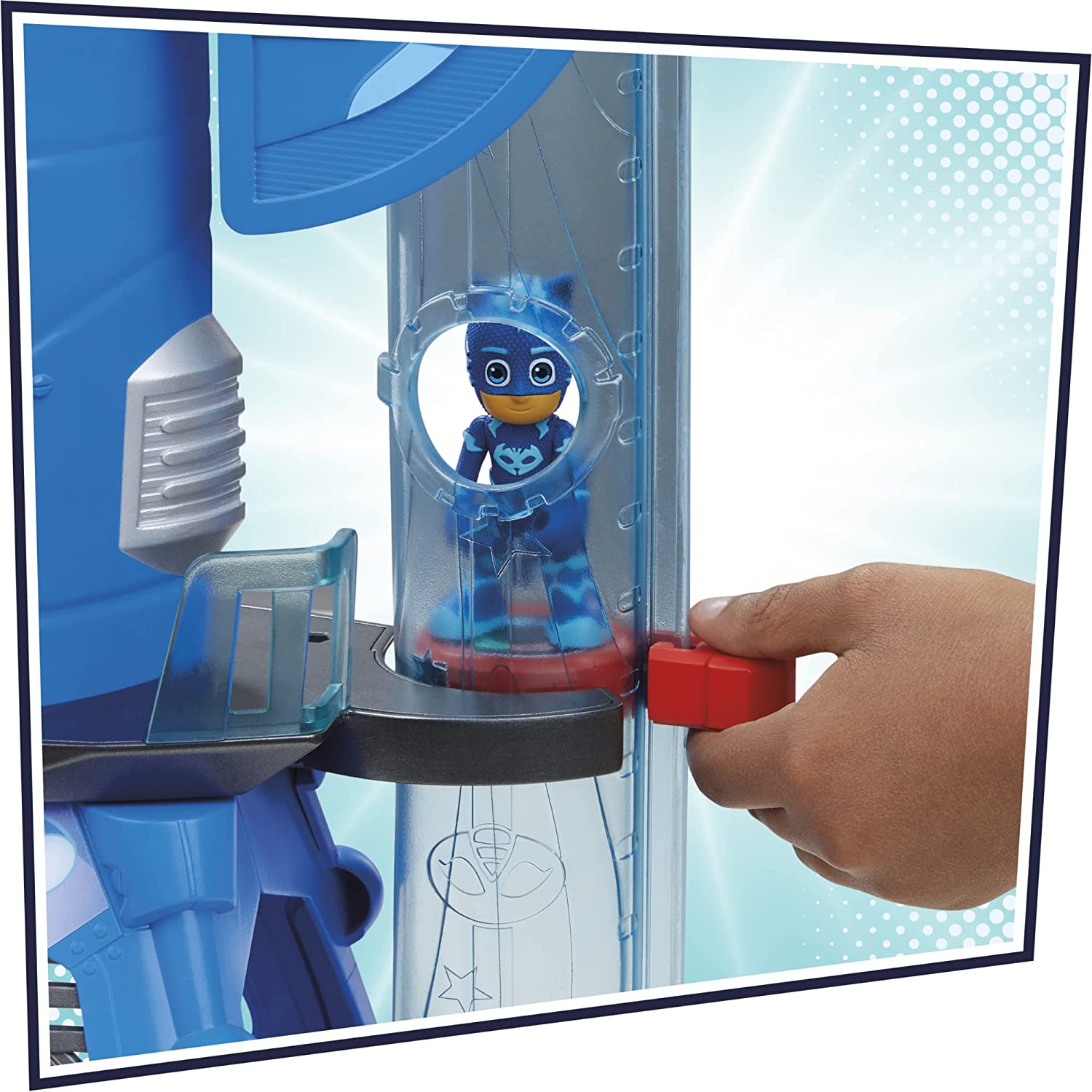 PJ Masks Deluxe Battle HQ Preschool Toy  Headquarters Playset with 2 Action Figures  Cat-Car Vehicle  and More for Kids Ages 3 and Up