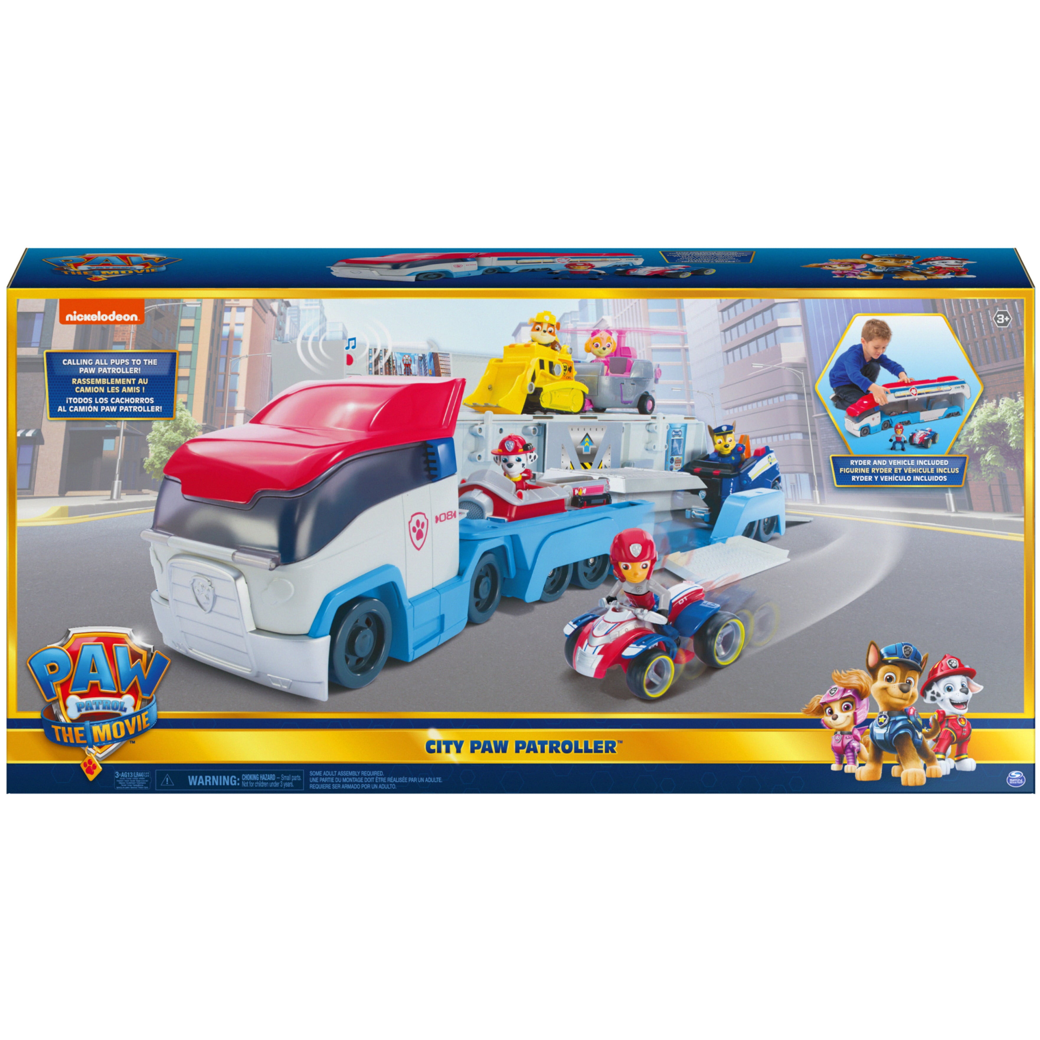 PAW Patrol， Transforming City PAW Patroller Vehicle (Walmart Exclusive)， for Ages 3 and up