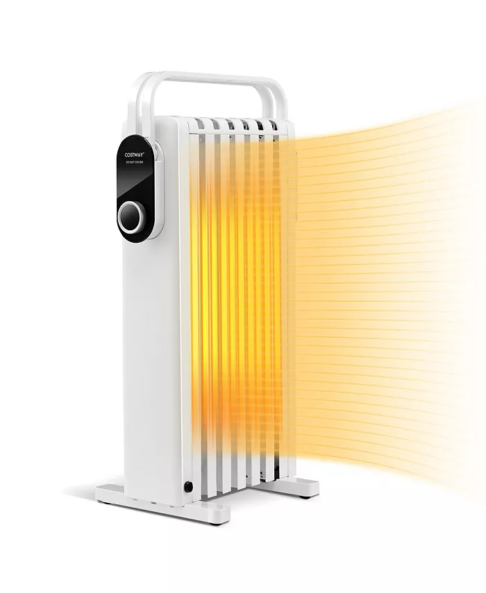 Costway 1500W Electric Space Heater Oil Filled Radiator Heater