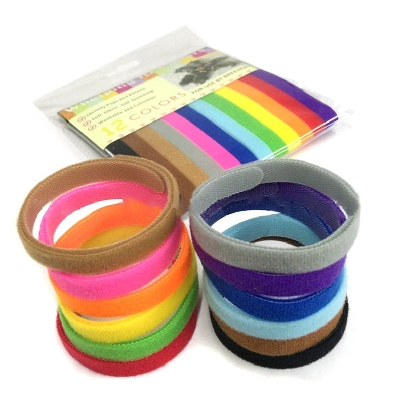 AkoaDa 12Pcs\/Pack Pet Collars Different Colors Soft Identification Mark For Cats Dogs Puppies Kitty Kitten Collars Leads Creative