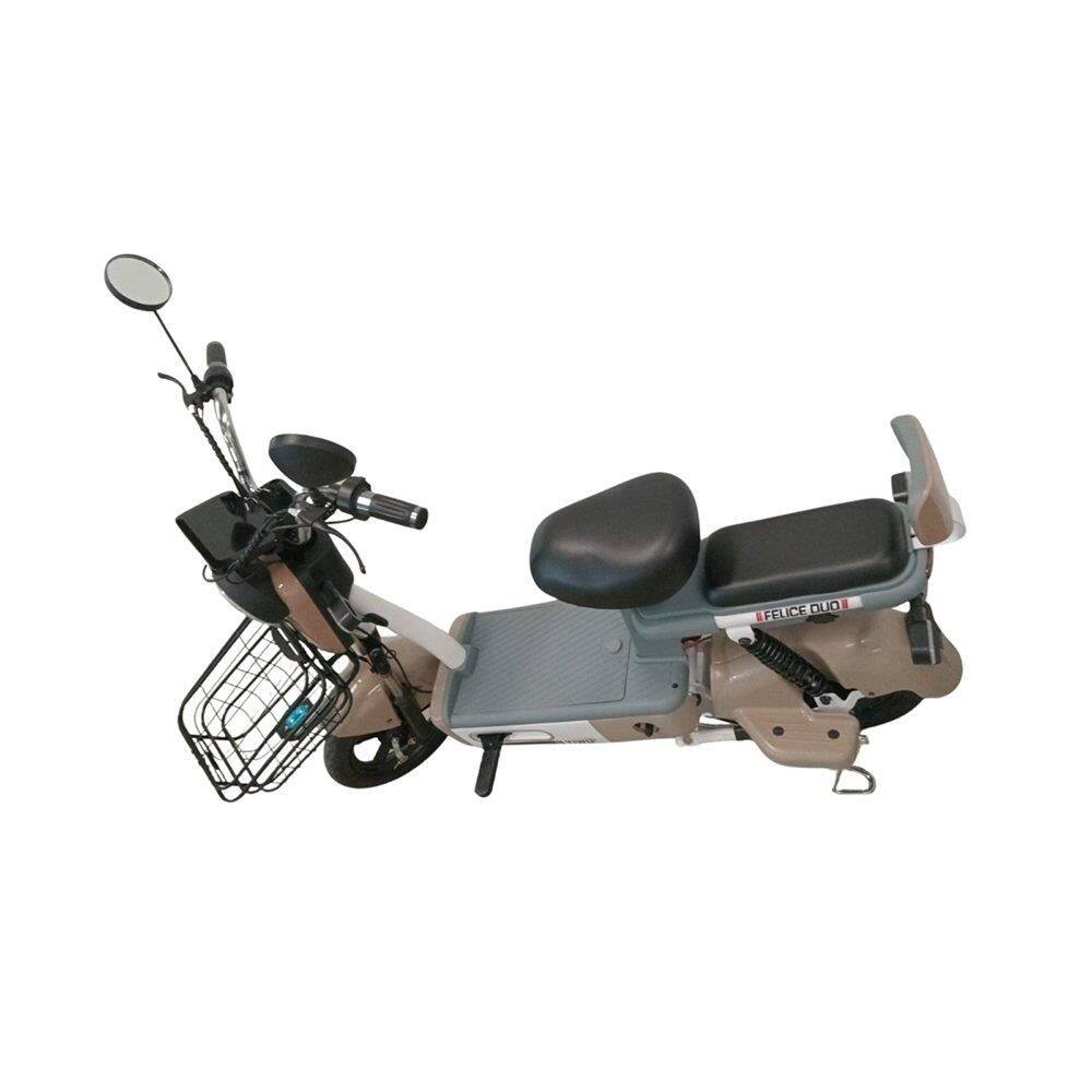 Bicicleta Elétrica YIWU Maggie - 500W 30km/h Capacidade 120kg Marrom/Bege Bivolt