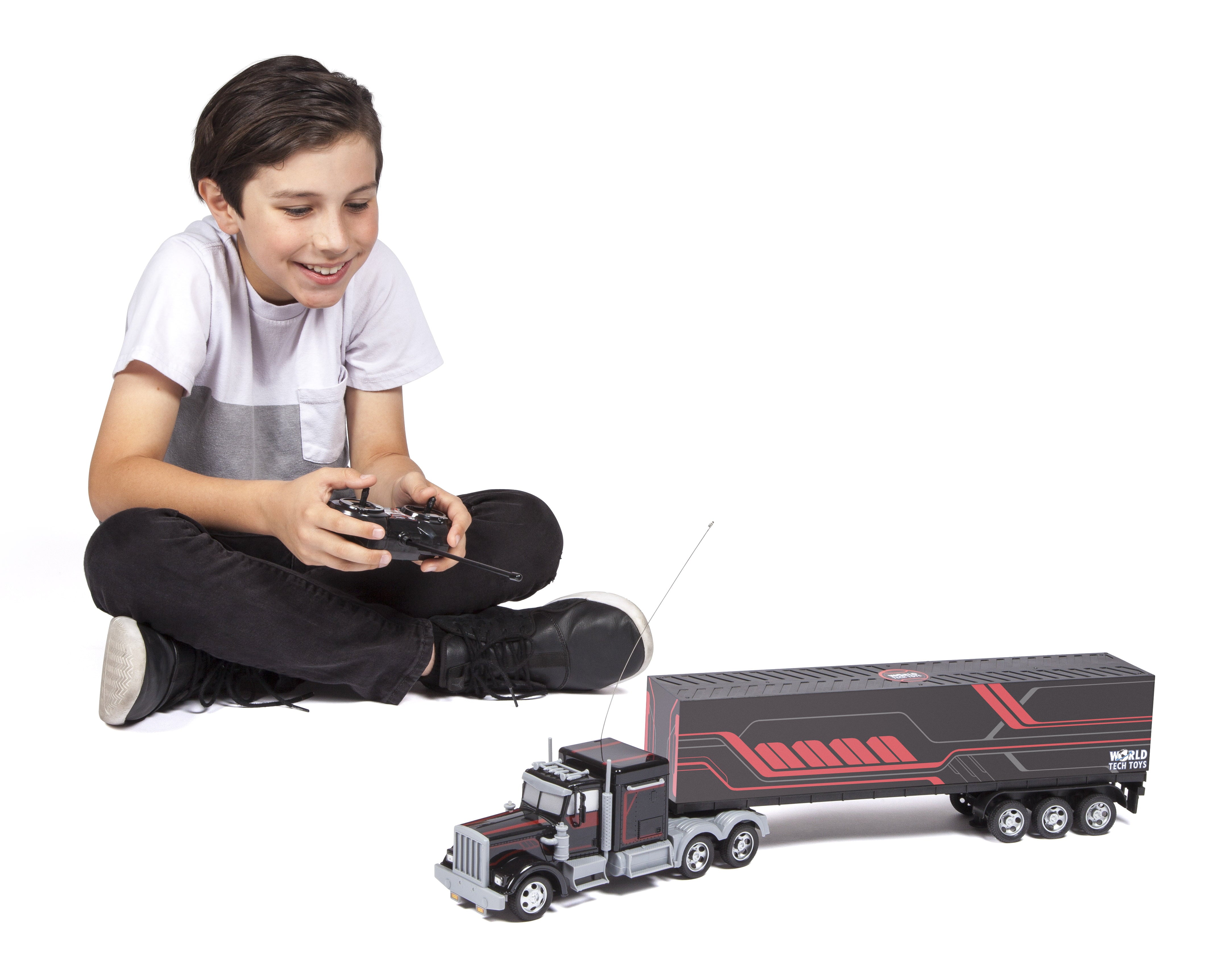 Semi Truck with Back Container