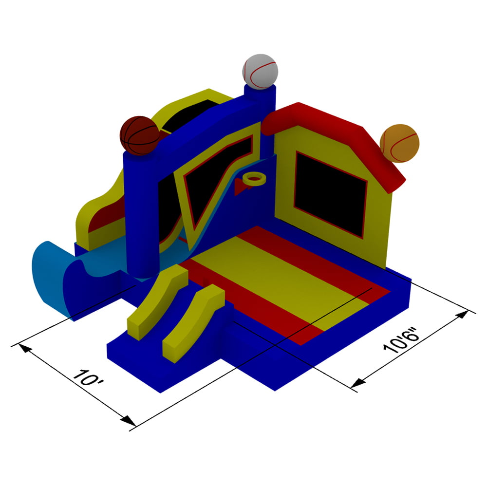 Inflatable HQ Commercial Grade Bounce House Sports Castle 100% PVC with Blower and Slide