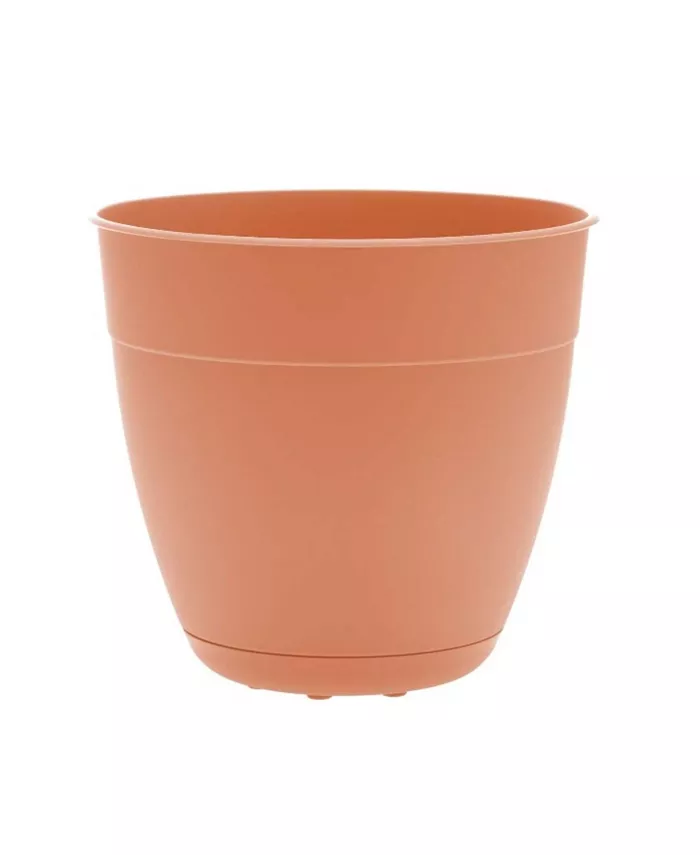 Bloem Ocean Series Dayton Recycled Ocean Plastic Planter， Coral Sand 6 inches