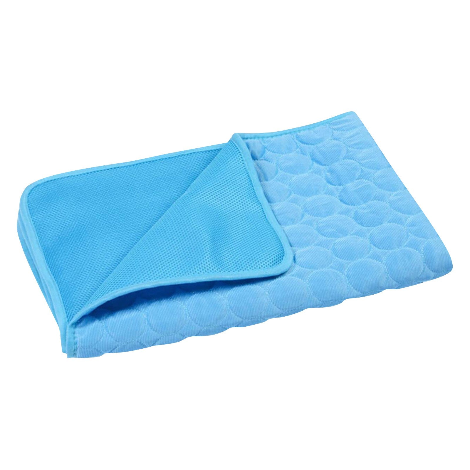 STEADY Dog Cooling Mat - Pressure Activated Pet Cooling Mat for Dogs and Cats - Non-Toxic Gel， Sized for Extra Small to Medium Pets，Blue