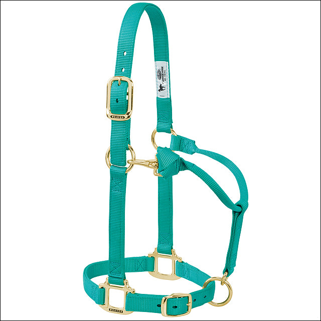 Weaver Original Adjustable Chin And Throat Snap Horse Halter Emerald Green