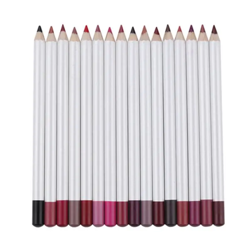Custom logo 25 shades lip liner private label lipliner pencil with sharpener