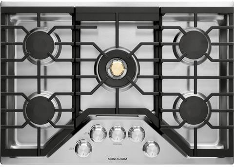Monogram ZGU30RSLSS 30Inch Natural Gas Cooktop with 5 Sealed Burners