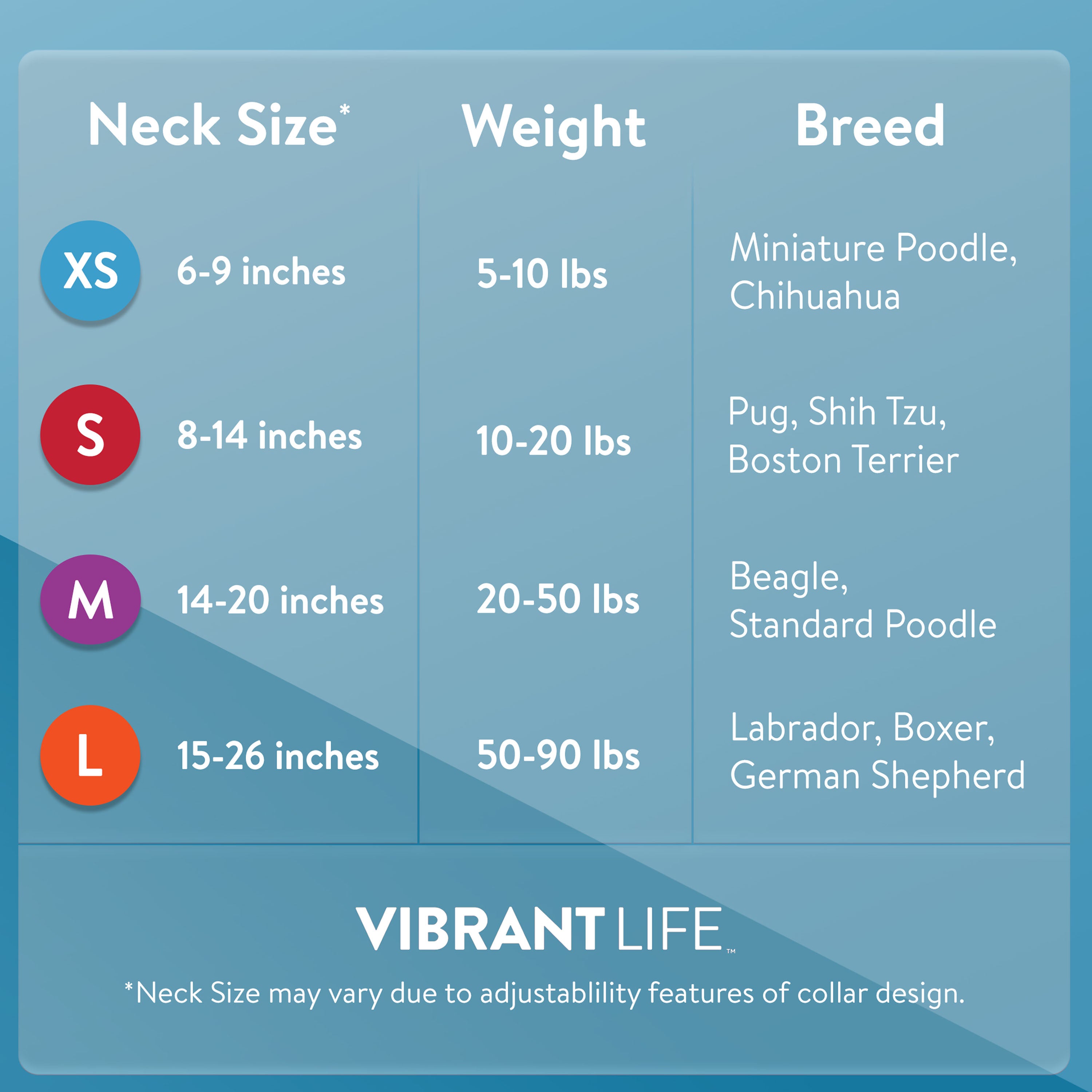 Vibrant Life Polyester Aztec Adjustable Collar for Dogs， Blue， Medium