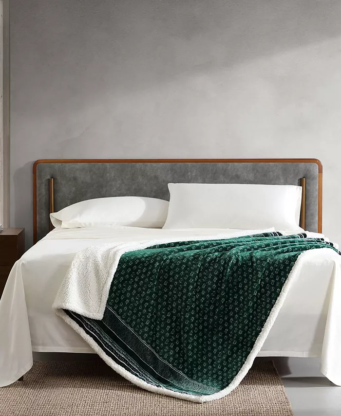 Eddie Bauer Ultra Soft Plush Sherpa Reversible Throw Blanket60