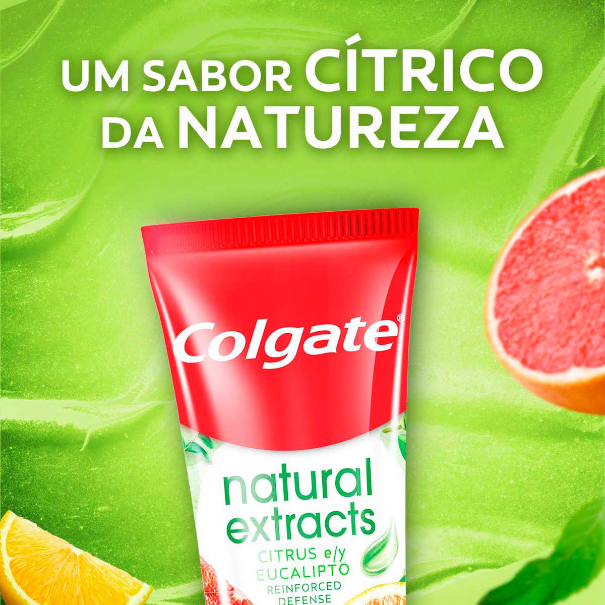 Creme Dental Colgate Natural Extracts Citrus e Eucalipto 140g