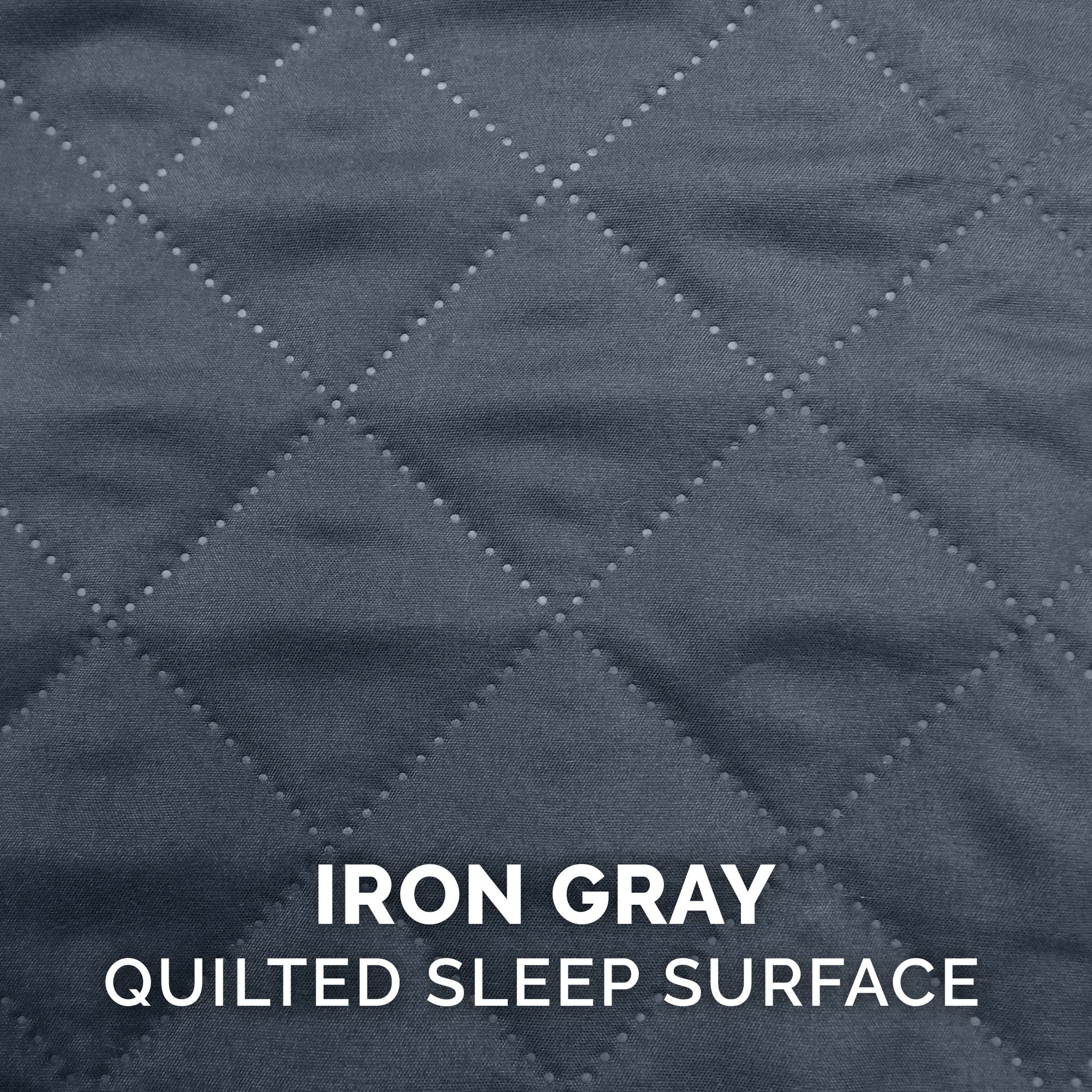 FurHaven Pet Products | Memory Foam Quilted Sofa Pet Bed for Dogs and Cats - Iron Gray， Large