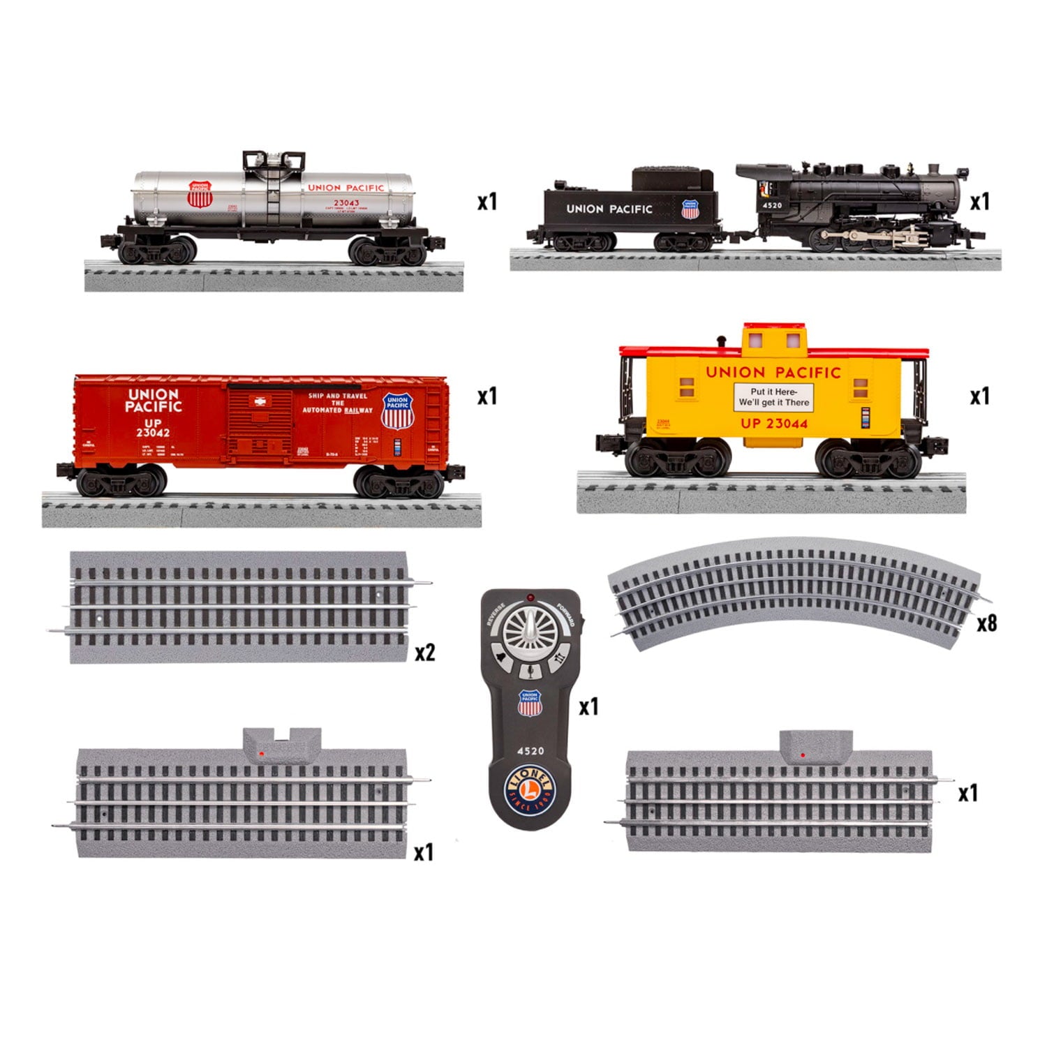 Lionel Union Pacific Flyer Electric O Gauge Model Train Set with Remote and Bluetooth Capability