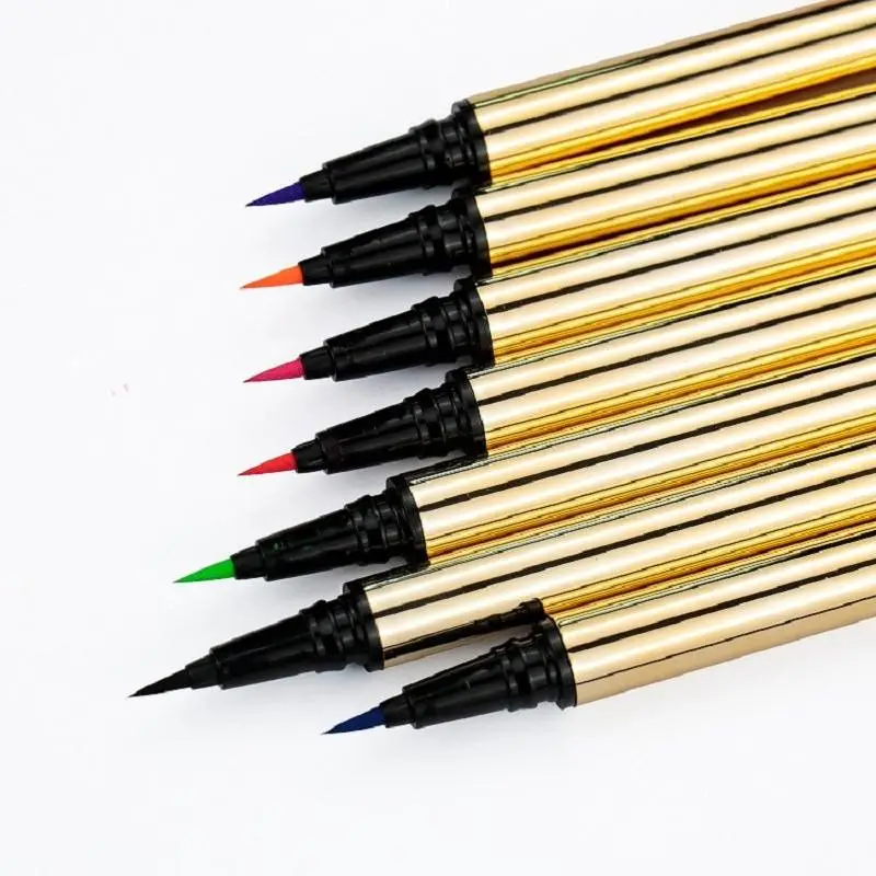 7 Colors Colorful Private Label Smooth Eyeliner Pen