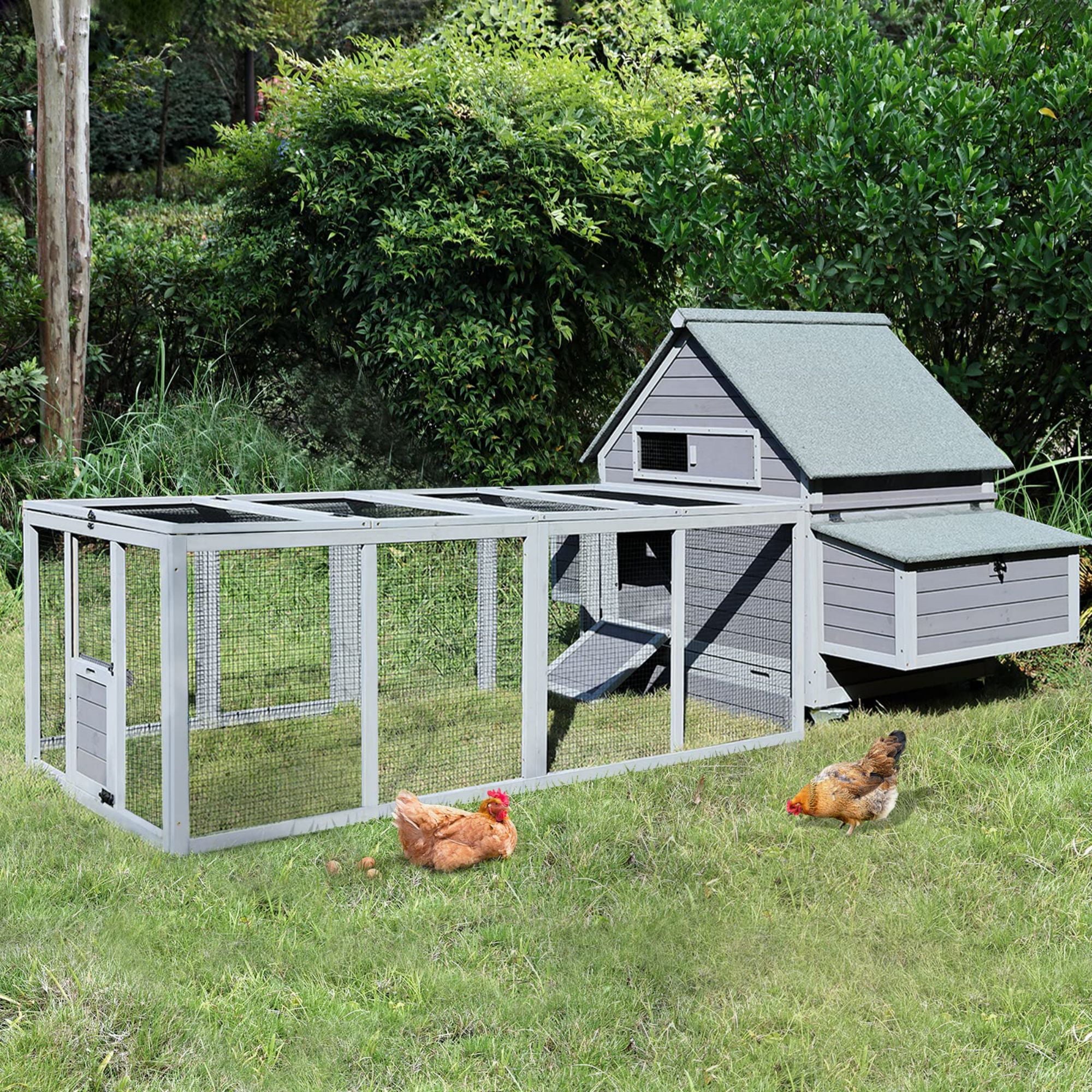 Morgete 20.73 ft² Chicken Coop Extension Chicken Run Large Chicken Pen Rabbit Enclosure Duck House