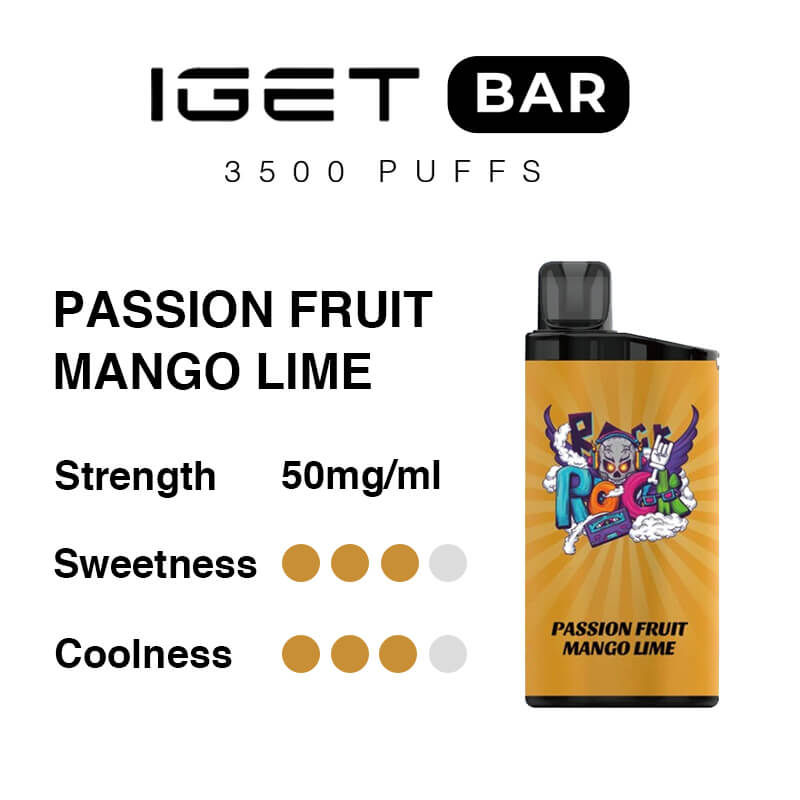 IGET Bar - Passion Fruit Mango Lime (3500 Puffs)