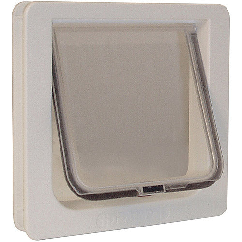 Ideal Pet Products Lockable Cat Flap Door Small White 1.625