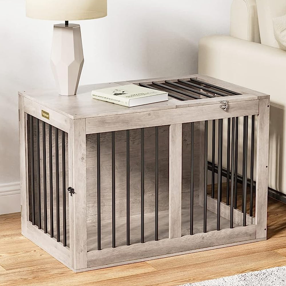 Gray Medium Dog Crate， 32