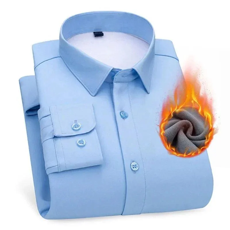 Camisa Percival™ Design Minimalista com Forro em Veludo / Elegância e Conforto para Conquistar no Inverno!