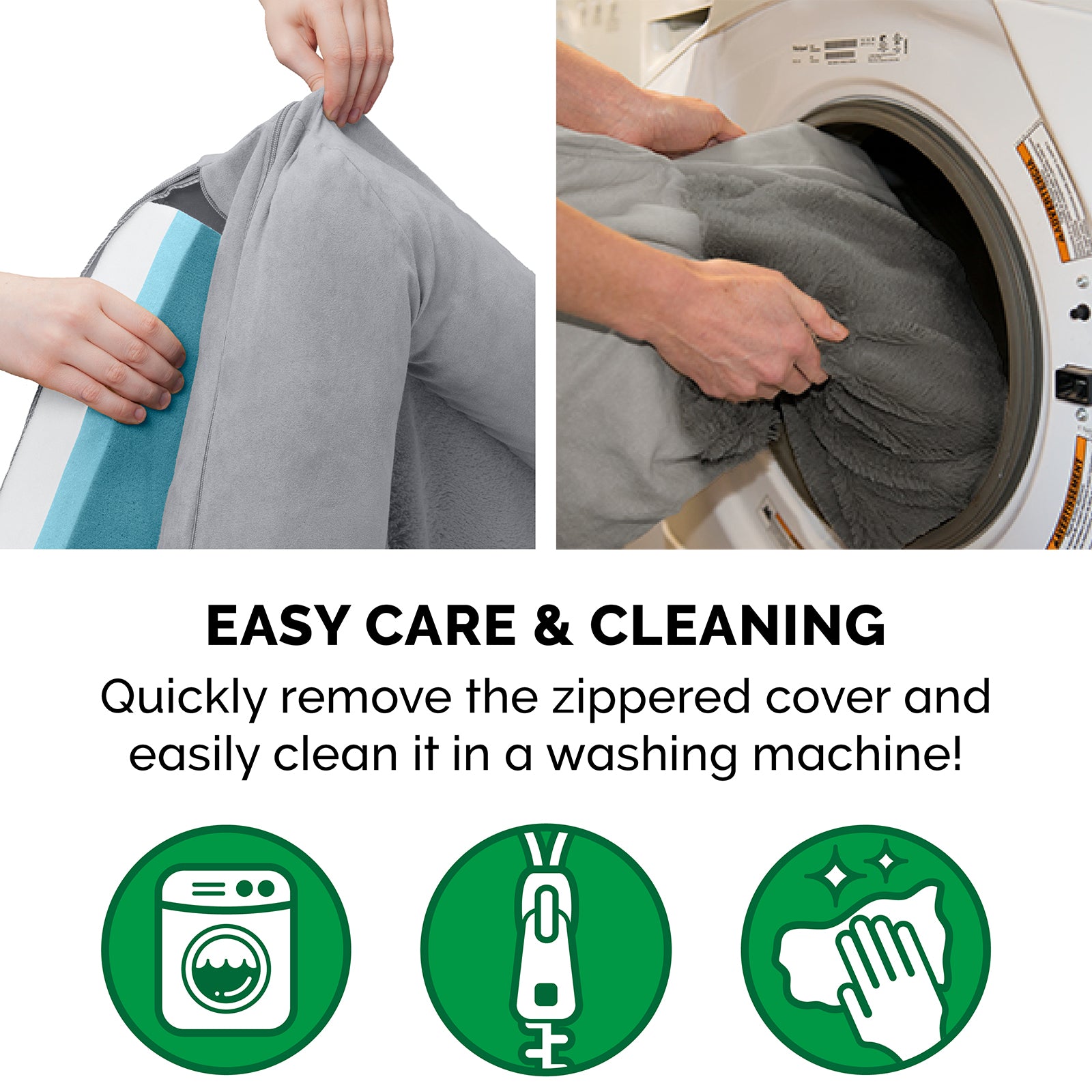 FurHaven Pet Products | Cooling Gel Foam Plush and Suede Sofa Pet Bed for Dogs and Cats， Gray， Medium