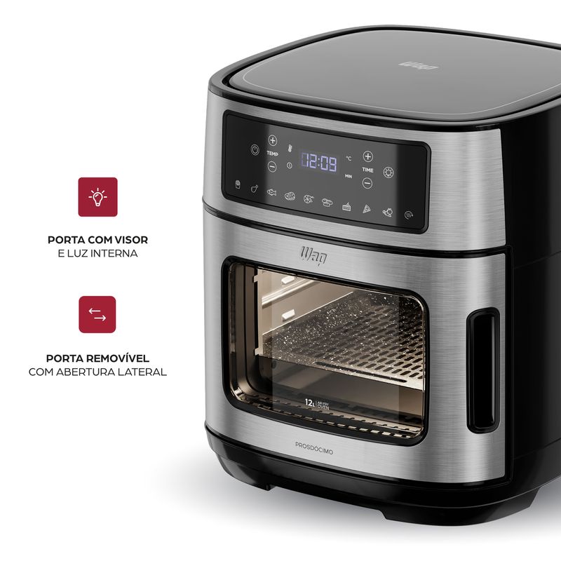 Fritadeira Elétrica WAP Air Fryer Oven Digital 12L