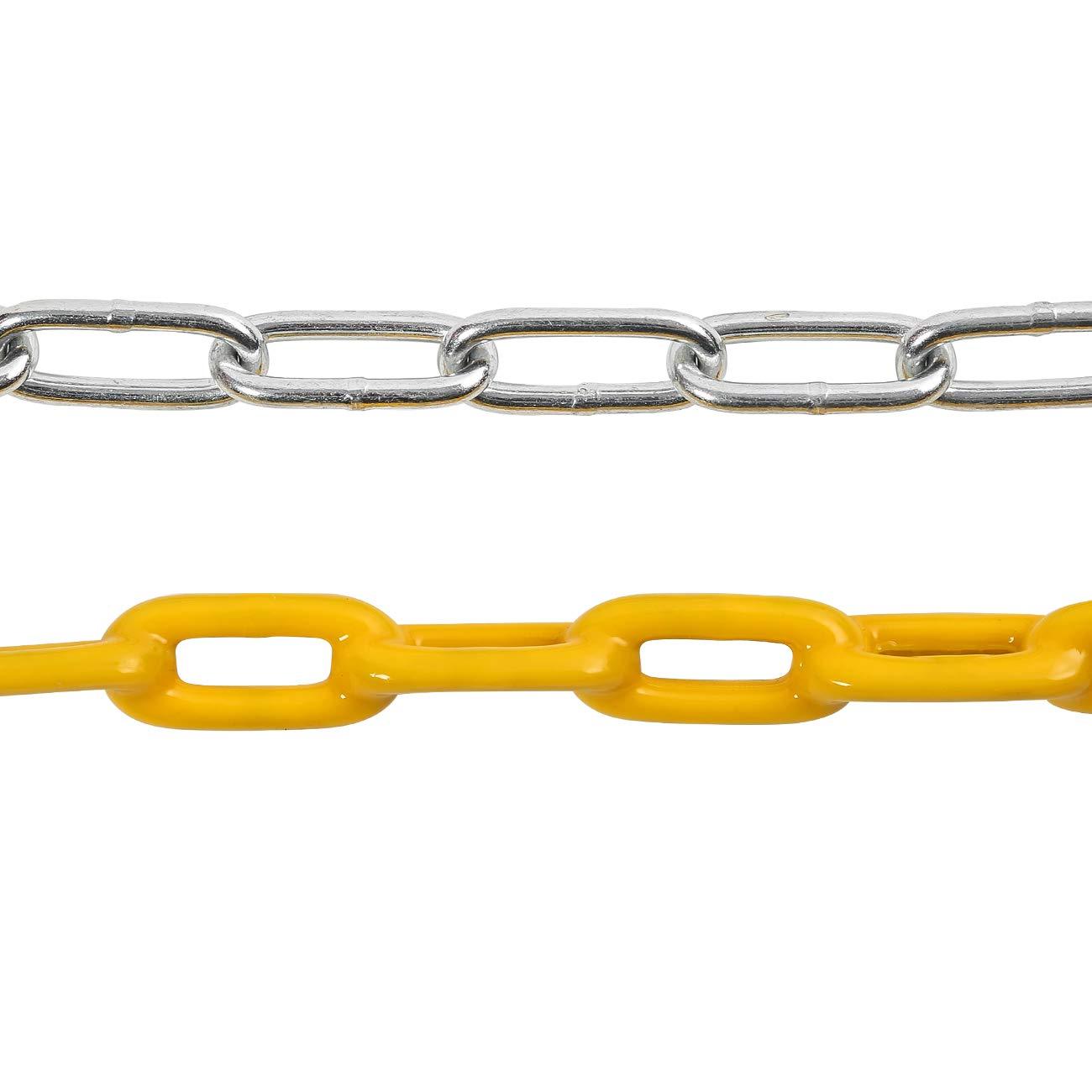 Sunnyglade 2PCS Swings Seats Heavy Duty with 66andquot; Chain Plastic Coated， Playground Swing Set Accessories Replacement with Snap Hooks， Support 250lb