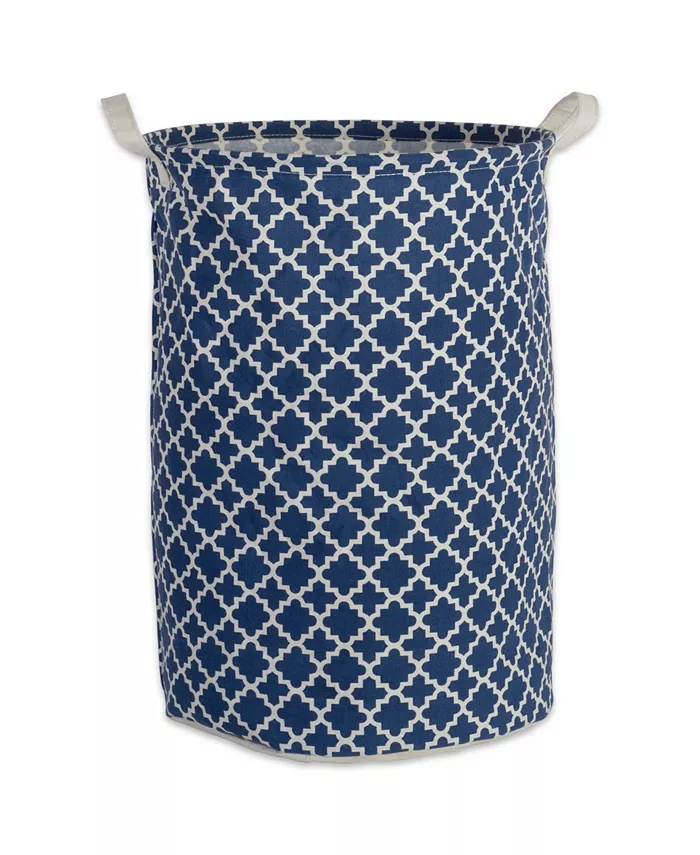 Design Imports Polyethylene Coated Cotton Polyester Laundry Hamper