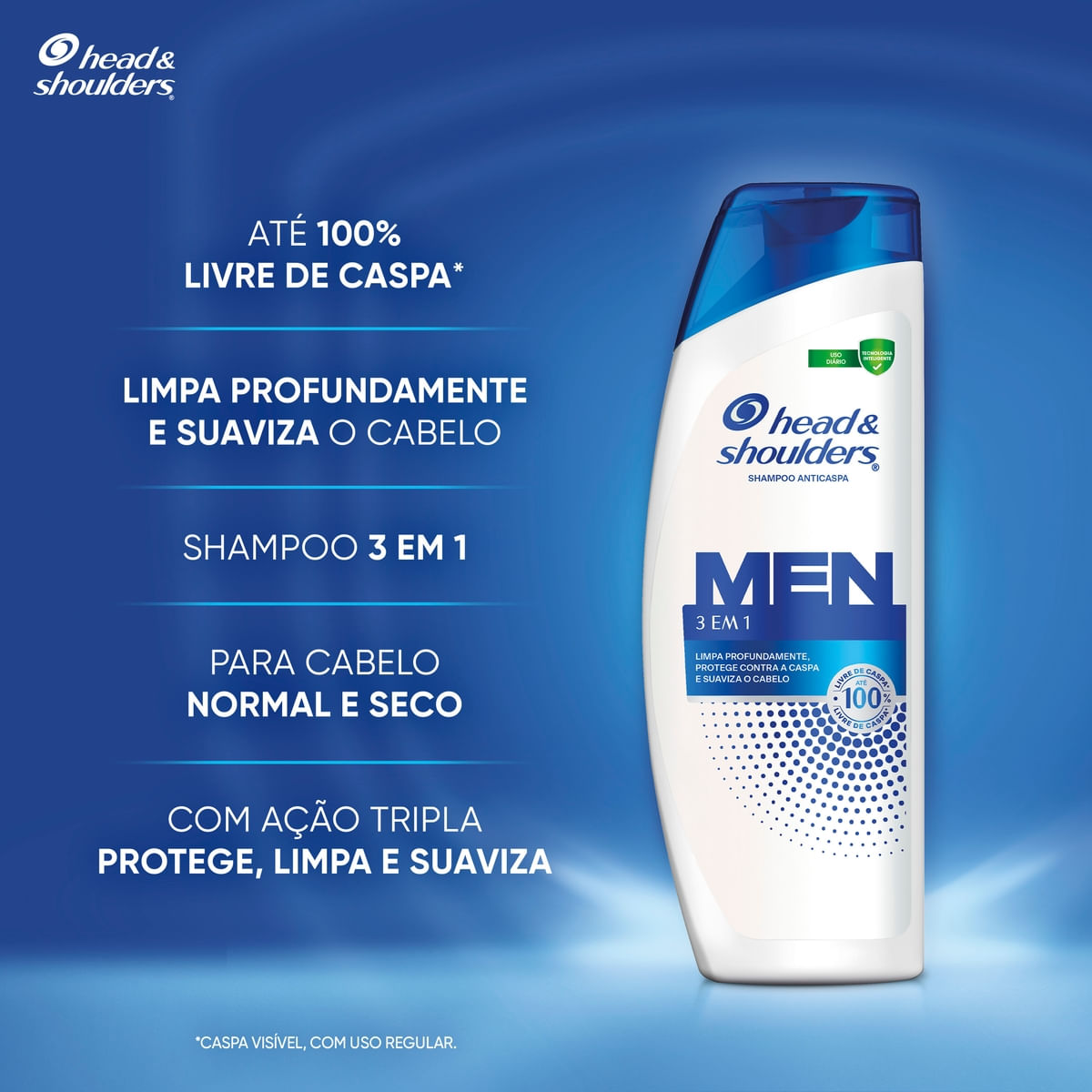 Shampoo Anticaspa Head & Shoulders 3 em 1 400 ml