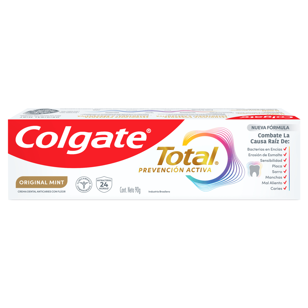 Creme Dental Original Mint Colgate Total Prevencao Ativa Caixa 90g