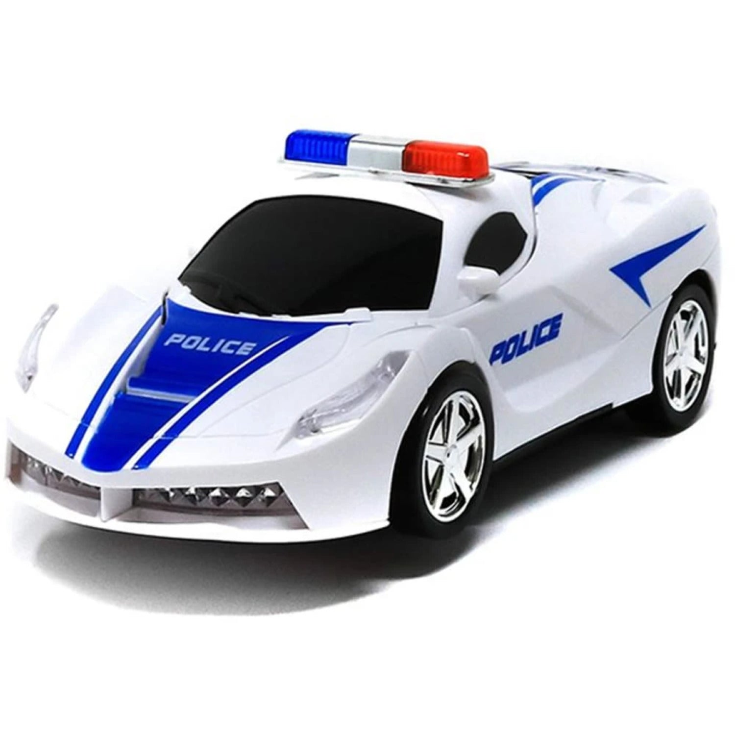 Happy Toys 2-In-1 Transformer Robot Police Car Toy