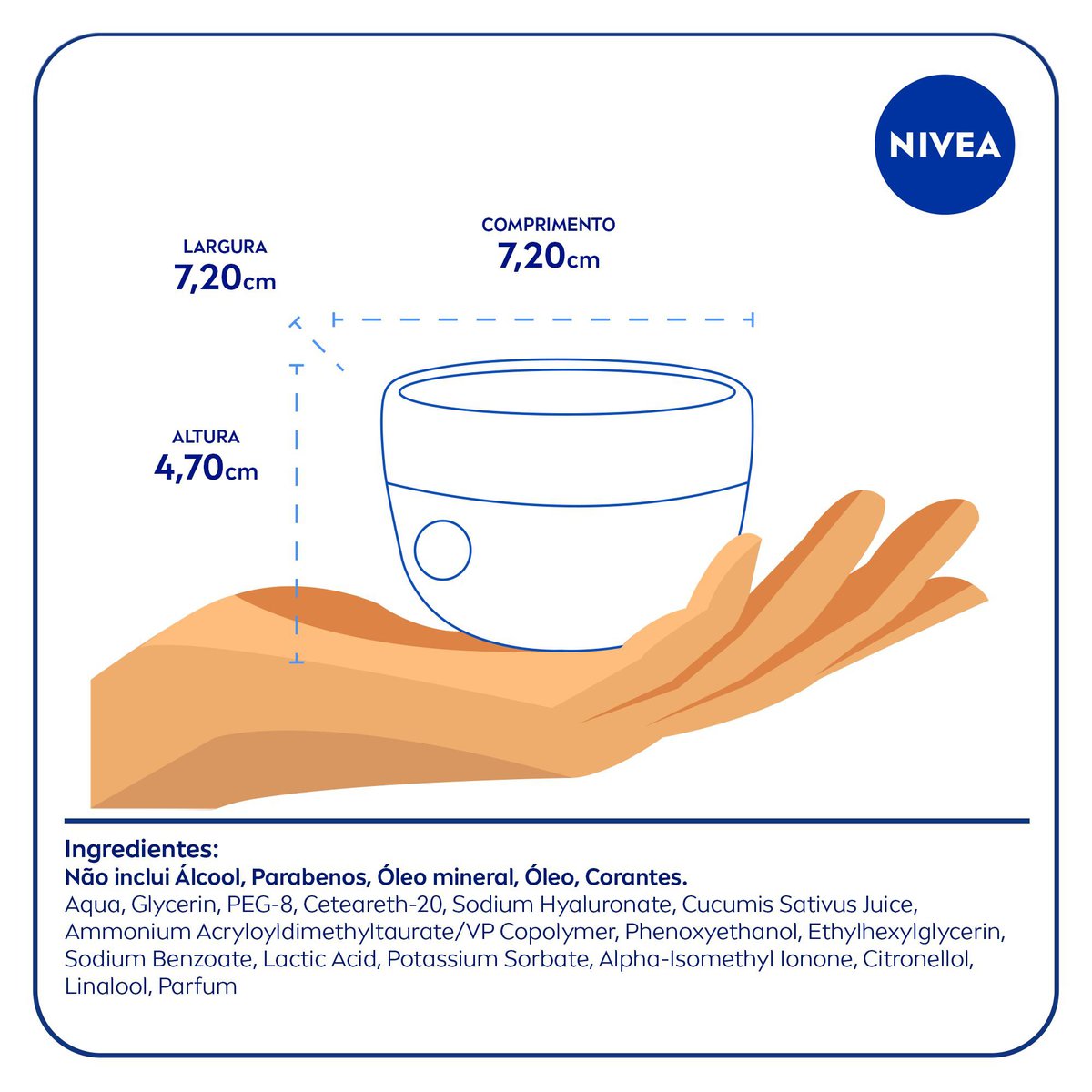 Hidratante Facial em Gel NIVEA 100g