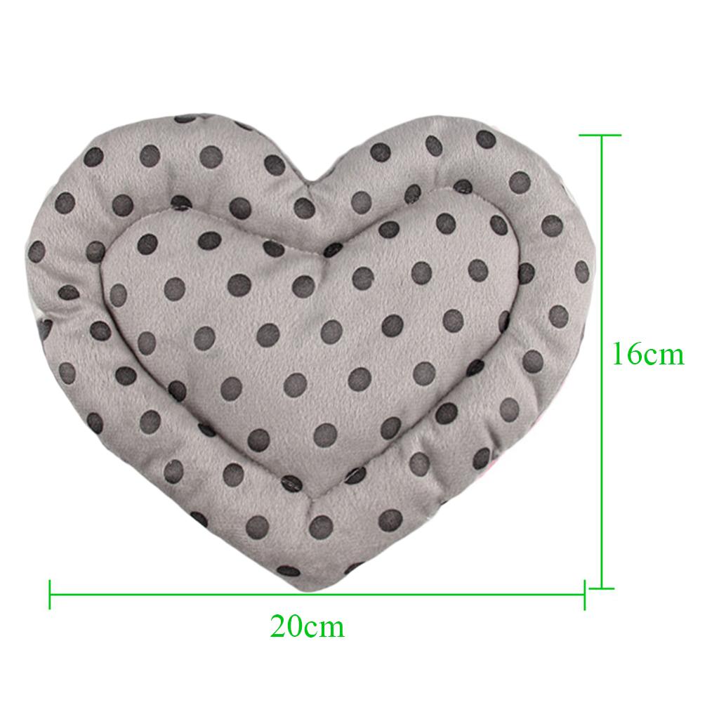 2x Reversible Cloth Pet Dog Hamster Crate Kennel Pad Heart Shape